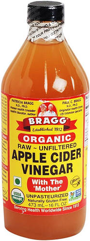 Органический яблочный уксус с маткой (Organic Apple Cider) Bragg 473 мл ...