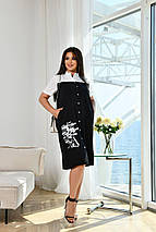 Дуже красиве плаття софт із короткими рукавами розміри батал, фото 5