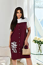 Дуже красиве плаття софт із короткими рукавами розміри батал, фото 3