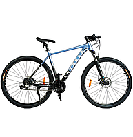 Велосипед спортивный Corso Antares 29" алюминиевая рама 21" черный голубой AR-29507