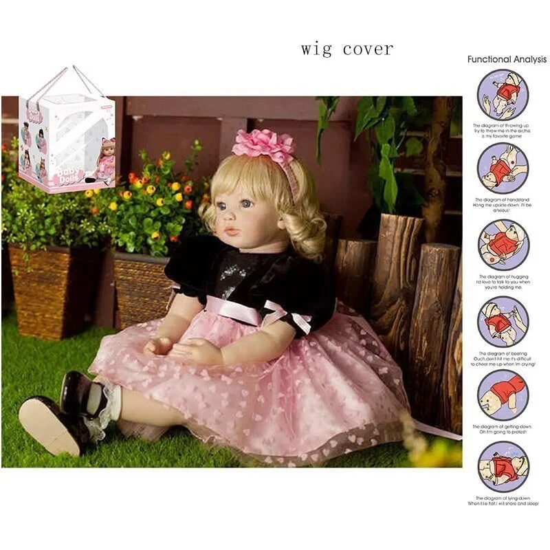 Лялька AD 8820-9 (12) м'якотіла, музичний чіп, видає різні звуки, аксесуари, висота 57 см, в коробці