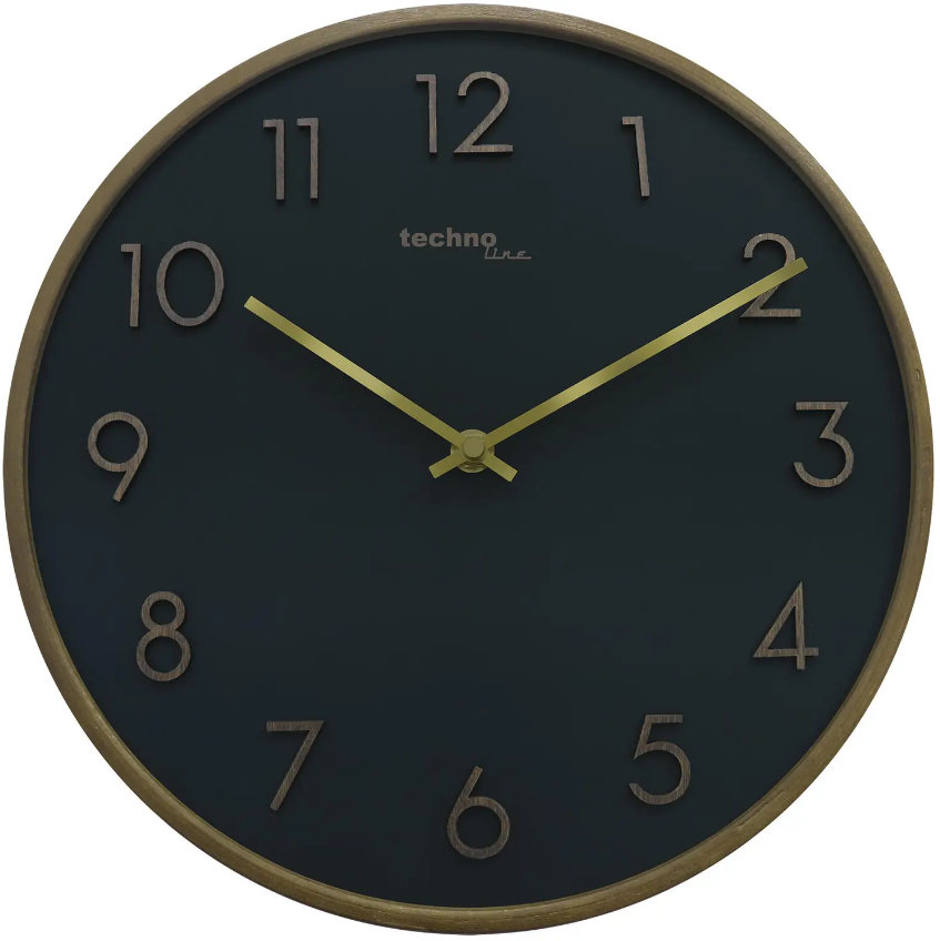 Годинник Кухонний Кварцовий Настінний для дому Technoline WT2430 Black (WT2430) Німеччина, фото 1