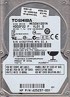 БУ Жесткий диск 500 ГБ Toshiba (для ноутбука, 2.5", 7200 об/мин, 16 МБ, SATAII, MK5061GSYN)