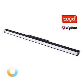 LED світильник трековий Mi-light TUYA CCT 24W 2700-6500К чорний SPL-MF2-24AZL, фото 2