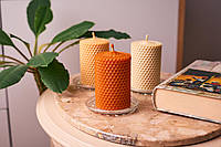 Декоративні натуральні ЕКО свічки з вощини для оригінальних подарунків та декорування дому та свят