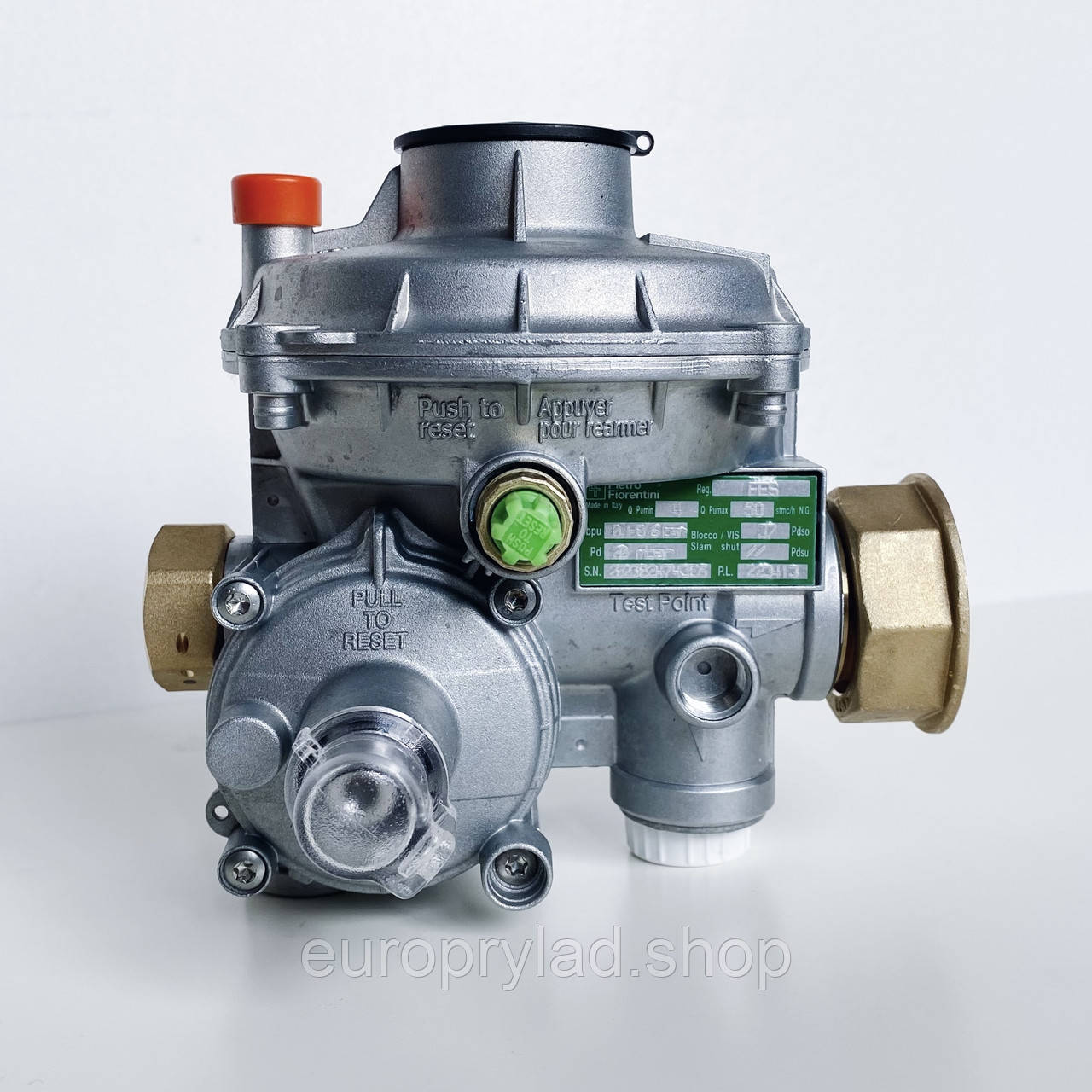 Регулятор тиску газу FES BP L (вхід ¾’ зліва, вихід 1¼’ вправо), фото 1