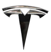 Эмблема логотип значок T капота Tesla Model 3 18- хром, 78х82 мм, 1494949-00-A