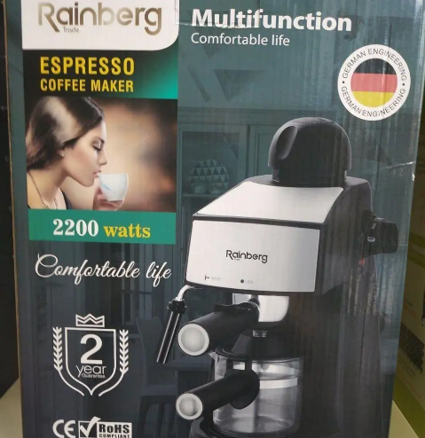 Электрическая капельная кофеварка с капучинатором рожковая експрессо Espresso Rainberg RB-8111 кофемашина - фото 4 - id-p2182921678