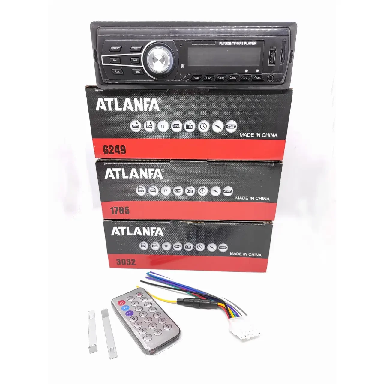 Автомагнитола ATLANFA - 1785 FM car MP3 200W 4*50W с радиатором охлаждения, Магнитола для авто в стиле Pioneer - фото 1 - id-p2182921679