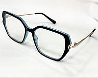 Корректирующие очки для зрения женские трапеции фотохромные в пластиковой оправе тоненькие дужки