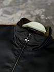 Чоловічий спортивний костюм Adidas Вітровка + Штани чорний Комплект Адідас із плащівки весняний, фото 2