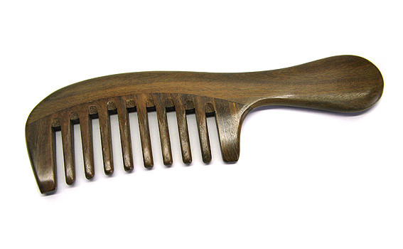 Гребінець для волосся сандаловий натуральний, фото 1