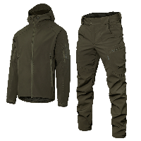 Костюм тактический демисезонный армейская полевая форма для ВСУ Camotec Stalker SoftShell Олива XXXL TD9