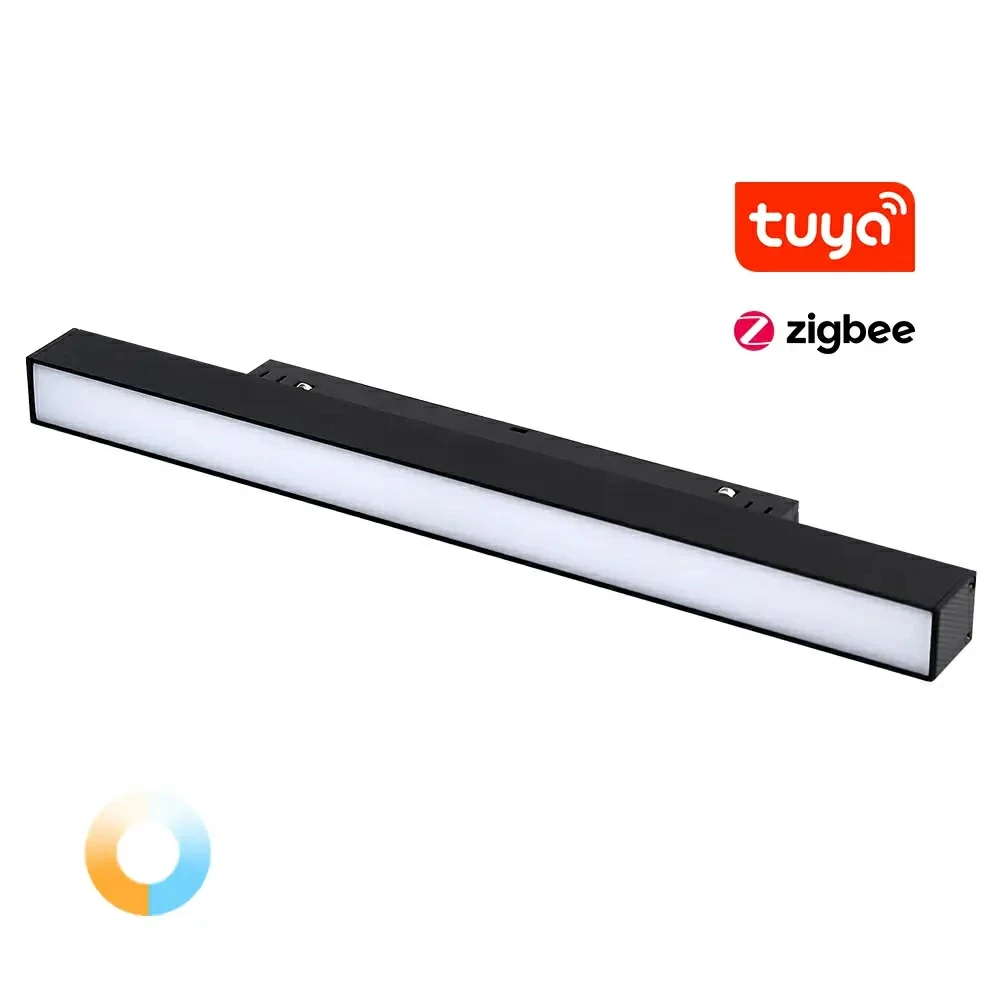 LED світильник трековий Mi-light TUYA CCT 12W 2700-6500К чорний SPL-MF2-12AZL