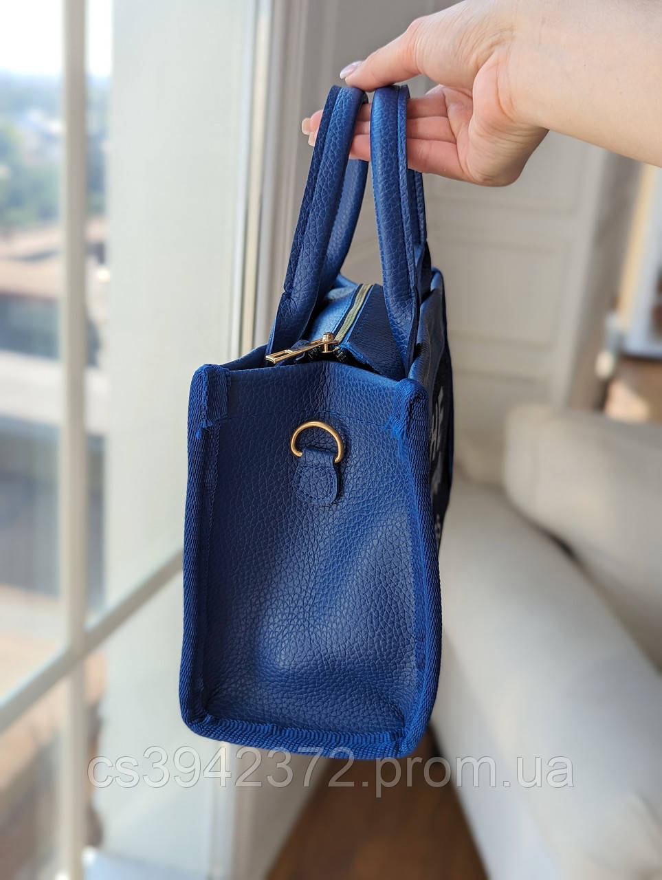 Женская сумка Marc Jacobs Tote Bag Textile, брендовая сумка, shopper, шоппер синий Марк Джейкобс - фото 3 - id-p2182927113