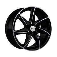 Ronal R51 Basis R16 W7 PCD4x108 ET25 DIA65.1 jet black front diamond cut