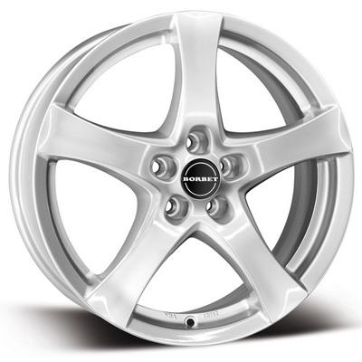 Borbet F R17 W7 PCD5x108 ET40 DIA72.6 Brilliant Silver - фото 1 - id-p2182921522