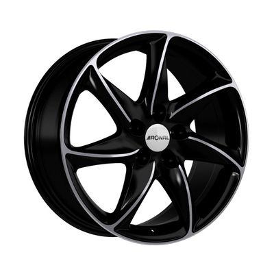 Ronal R51 Basis R15 W6.5 PCD5x112 ET38 DIA76.1 jet black front diamond cut - фото 1 - id-p2182927198