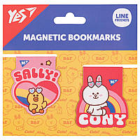 Закладка магніт. "Yes" №708108 Line Friends Sally and Cony 2шт(10)(50)