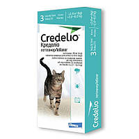 Таблетки Elanco Credelio Tab Cat от блох и клещей для котов 2 - 8 кг 3 шт