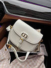 Жіноча сумка Крістіан Діор біла Christian Dior White, фото 7