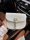Жіноча сумка Крістіан Діор біла Christian Dior White, фото 9