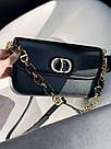 Жіноча сумка Крістіан Діор чорна Christian Dior Black, фото 6