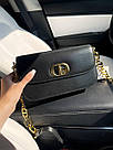 Жіноча сумка Крістіан Діор чорна Christian Dior Black, фото 9