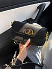 Жіноча сумка Крістіан Діор чорна Christian Dior Black, фото 2