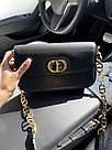 Жіноча сумка Крістіан Діор чорна Christian Dior Black, фото 4