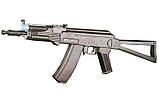 Дитячий Автомат Калашникова АКС-74У/АК-105 CYMA P47A з лазером і ліхтарем, фото 7