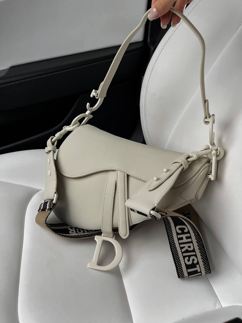 Жіноча сумка Крістіан Діор біла Christian Dior White, фото 1