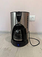 Кофемашина Saturn, кофеварка Saturn 1000Вт 1.5л поддержка температуры