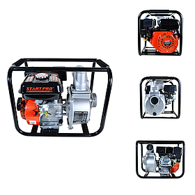 Мотопомпа бензинова для перекачування води START PRO SWP-80 94 Дб 7 м 6.5 к.с