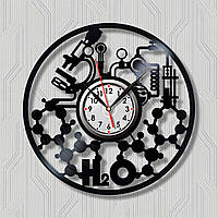 Хімія годинник настінний для кабінету Хіміїгодинника в клас хімії Годинник хімієвий годинник Розмір 30 см діаметр