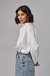 Подовжена жіноча сорочка у стилі oversize — білий колір, S (є розміри), фото 5