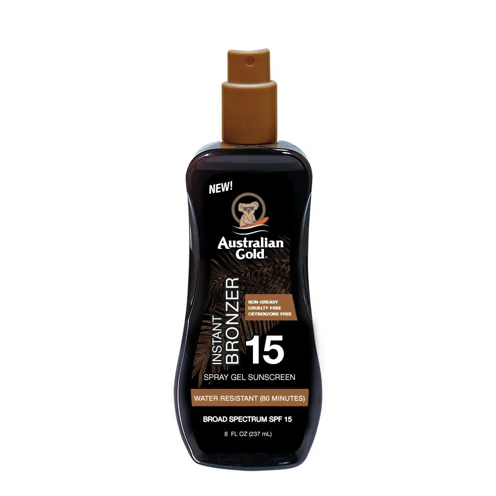 Сонцезахисний спрей-гель із бронзатором Australian Gold Spray Gel Bronzer SPF 15