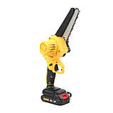 Акумуляторна ланцюгова пила DeWalt DCM160N, 24V 5.0Ah, АКБ пила, пила Деволт, потужна, для дому, фото 5