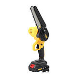 Акумуляторна ланцюгова пила DeWalt DCM160N, 24V 5.0Ah, АКБ пила, пила Деволт, потужна, для дому, фото 4