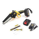 Акумуляторна ланцюгова пила DeWalt DCM160N, 24V 5.0Ah, АКБ пила, пила Деволт, потужна, для дому, фото 6