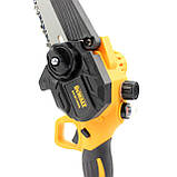 Акумуляторна ланцюгова пила DeWalt DCM160N, 24V 5.0Ah, АКБ пила, пила Деволт, потужна, для дому, фото 8