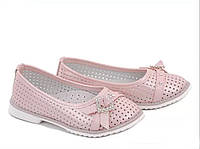 Туфлі човника для дівчинки весна літо рожеві