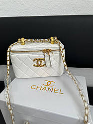 Жіноча сумка Шанель біла Chanel White