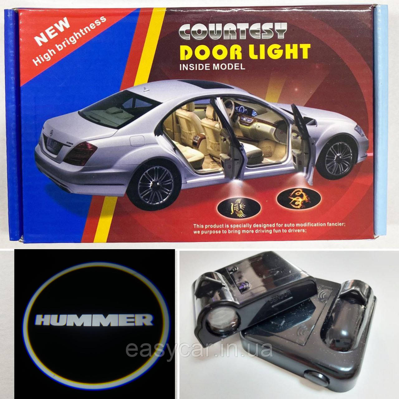 Логотип підсвічування двері Хаммер Lazer door logo light HUMMER, фото 1