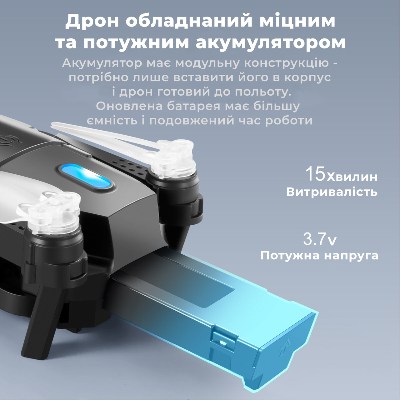 Квадрокоптер с 4K камерой YLRC S98 - дрон, FPV, предупреждение препятствий, до 40 мин. (2 Аккумулятора) - фото 5 - id-p2182947459