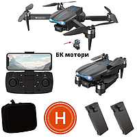 Квадрокоптер дрон с камерой E99 PRO EVO Mini drone Е99 ПРО, БК дв. до 150 м. 30 мин. (2 аккумулятора)