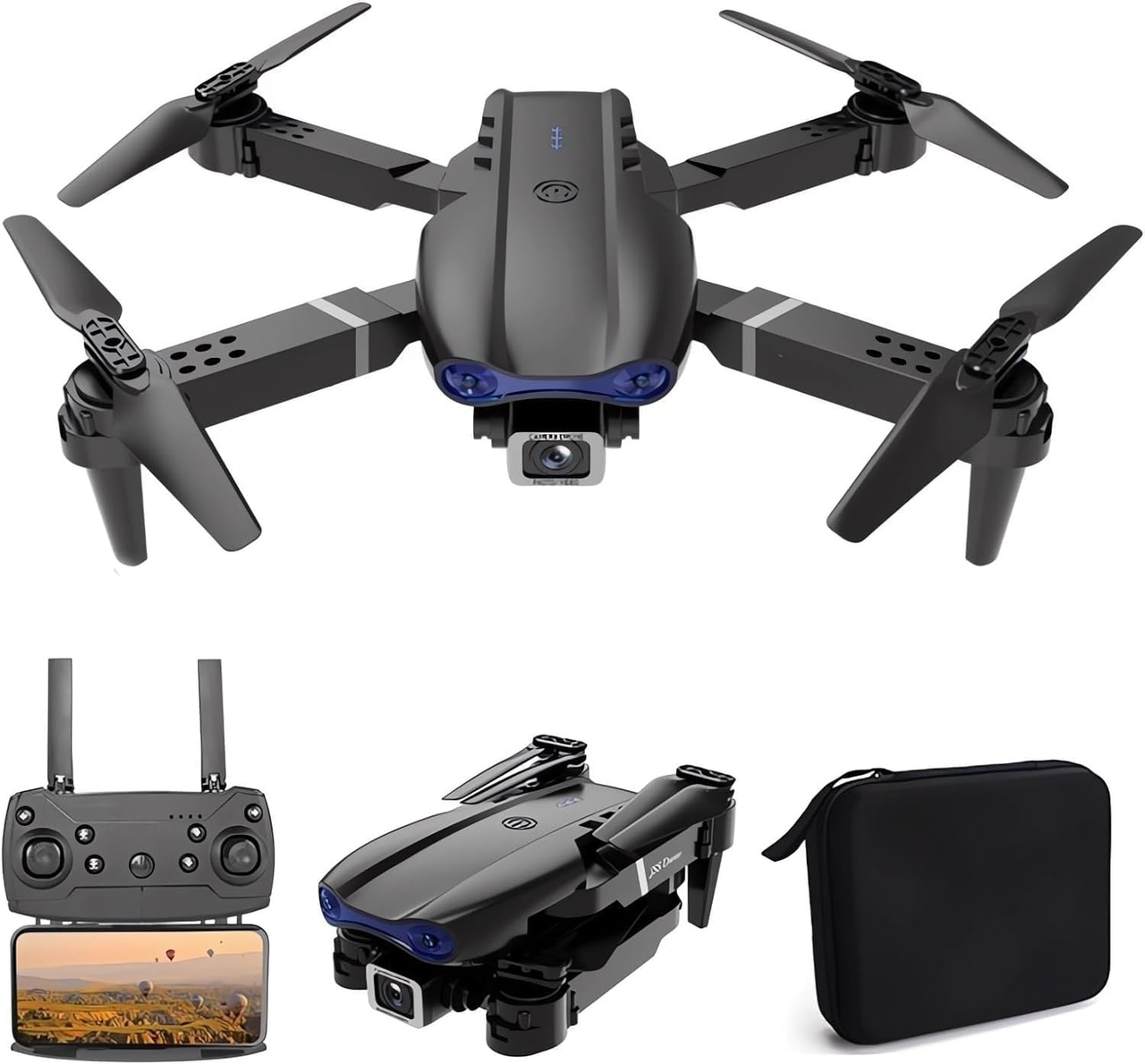Квадрокоптер с камерой E99 Max - мини дрон 4K FPV до 15 мин. полета - фото 1 - id-p2182947476