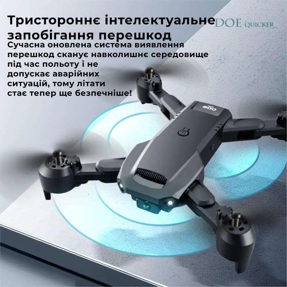 Квадрокоптер с камерой 4DRC V23 - дрон с 4К HD FPV, предупреждение помех 20 мин. полета + СУМКА - фото 9 - id-p2182947484