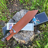 Мачете голок Mike, 44.5 см, 843 г, чохол пресшкіра,, фото 6