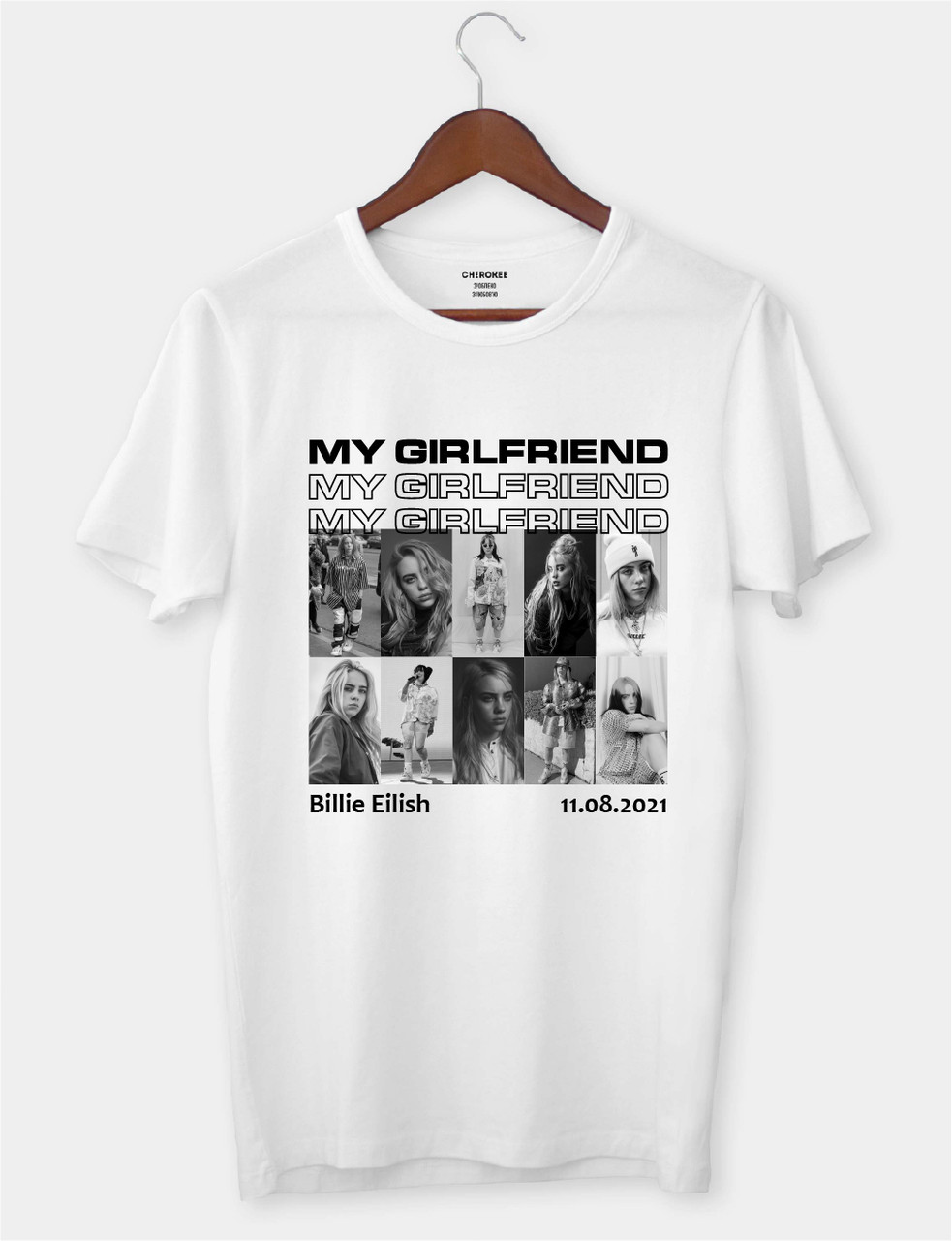 Купить Футболку в подарок с дизайном для парня "My girlfriend" по ...
